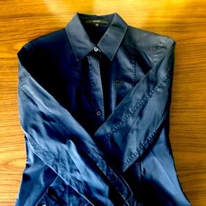 Navy blue Gucci shirt